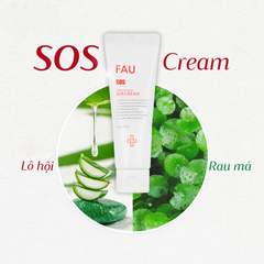 Kem Dưỡng FAU Skin Solution SOS Cream 80g - Hỗ Trợ Làm Dịu Da Nhạy Cảm, Thấm Nhanh, Giảm Kích Ứng, Phục Hồi Da Yếu
