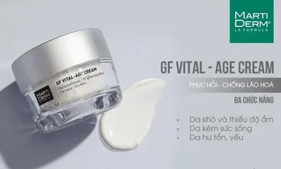 Kem Dưỡng Phục Hồi Trẻ Hóa Da MartiDerm Platinum GF Vital Age Cream 50ml - Hỗ Trợ Cấp Ẩm, Săn Chắc Da, Giải Pháp Đa Chức Năng