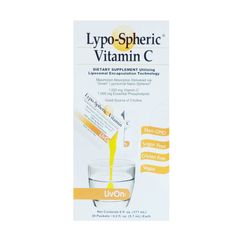 Lypo-Spheric Vitamin C LivOn - Hỗ trợ tăng sức đề kháng, cải thiện miễn dịch và làm đẹp da - Hộp 30 gói vitamin C tự nhiên