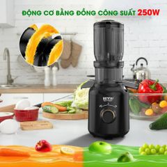 Máy Ép Chậm Bennix BN-09SJ 250W - Ép Kiệt Nước, Giữ 98% Vitamin, Thiết Kế Rộng, Dễ Dàng Vệ Sinh, Hoàn Hảo Cho Sức Khỏe