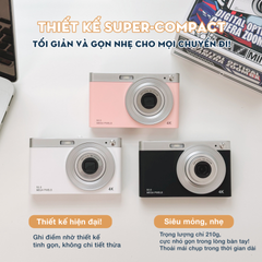 Máy Ảnh Kỹ Thuật Số Mini V2 50MP Super Zoom - Quay Video 4K, Zoom Quang Học, Thiết Kế Nhỏ Gọn, Chụp Ảnh Sắc Nét