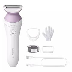 Máy cạo lông cho nữ Philips Lady Shaver BRL136/00 - Thiết kế nhỏ gọn, cạo khô và ướt, an toàn cho da, chăm sóc cá nhân hiệu quả