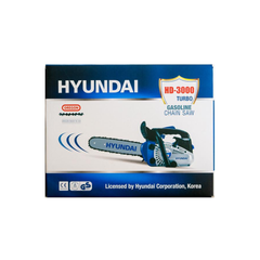 Máy cưa xích Hyundai HD3000 - Công suất 750W, Thiết kế gọn nhẹ, Cắt cây, Lý tưởng làm vườn, Xăng pha nhớt 25:1