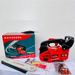 Máy cưa xích Kamastsu KM2500 - Cót giật đôi, động cơ 2 thì, mạnh mẽ, dễ khởi động, chuyên cưa gỗ lớn, máy chạy khỏe tiết kiệm sức lao động.