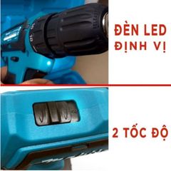 Máy Khoan Pin Makita 24V 18 Cấp Độ Trượt - Đèn LED, Mô Men Xoắn 40 N.m, Phù Hợp Khoan Tường, Bê Tông, Gỗ, Kim Loại