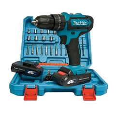 Máy Khoan Pin Makita 24V 18 Cấp Độ Trượt - Đèn LED, Mô Men Xoắn 40 N.m, Phù Hợp Khoan Tường, Bê Tông, Gỗ, Kim Loại