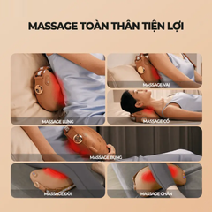 Máy massage toàn thân SKG T1-2 - Thiết bị massage 4D với đai đeo 360° đa năng cho cảm giác thư giãn tuyệt vời mọi lúc, mọi nơi