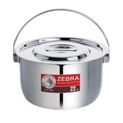 Nồi Inox 304 Zebra Indian 20cm/22cm Có Quai Xách - Nồi Nấu Bền Đẹp, Chất Liệu Cao Cấp, Tiện Lợi Cho Mọi Nhà Bếp