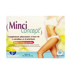 Thực phẩm chức năng giảm cân Minci Concept - Hỗ trợ tiêu mỡ, không mệt mỏi, hương vị cam tự nhiên, hộp 30 gói