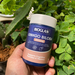 Viên uống Bioglan Ginkgo Biloba 2000mg - Hỗ trợ tăng cường trí nhớ và sự tập trung, cải thiện chức năng não bộ hữu ích cho người trưởng thành
