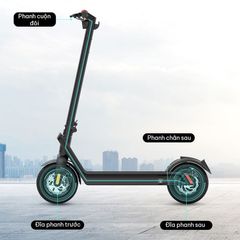 Xe điện Scooter KATA eV2 - Thiết kế gọn nhẹ, 3 phanh kép, khóa gập tự động, động cơ không chổi than 500W, tốc độ tối đa 40km/h