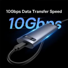 Hộp đựng ổ cứng SSD M.2 Baseus FlyJoy 4TB Type C 3.2 Gen2, Vỏ nhôm bền bỉ, Tản nhiệt tốt, Phù hợp với Windows, Mac, Linux