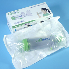 Buồng đệm khí dung Wellmed DL-08 kèm mặt nạ cho bé - Thiết bị chăm sóc sức khỏe hỗ trợ hô hấp an toàn và tiện lợi