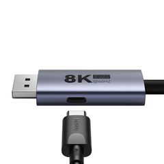 Cáp chuyển đổi Baseus 1.5m Type-C sang DP 8K với PD 100W - Kết nối màn hình độ phân giải cao hiệu suất tối ưu