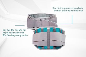 Đai Lưng Hỗ Trợ Cột Sống Eunice Med Aergo CPO-7202 - Giúp Giảm Đau Lưng, Thoải Mái Và Tùy Chỉnh Kích Thước S, M, L, XL