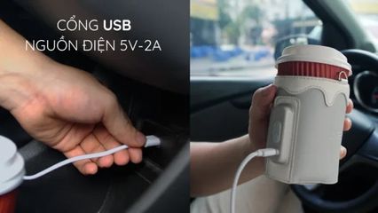 Dụng cụ hâm sữa du lịch Beborn TBW01WG - Thiết kế tiện lợi với 5 mức nhiệt, lý tưởng cho mẹ khi chăm sóc bé mọi lúc mọi nơi.