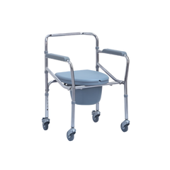 Ghế bô vệ sinh tích hợp bánh xe ONE-X 696 - Thiết kế gọn nhẹ, dễ di chuyển, chịu tải 100kg, tiện lợi cho mọi đối tượng sử dụng
