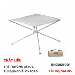 Giá Bếp Củi Gấp Gọn Naturehike NH20SK001 - Thiết Kế Chuyên Dụng, Bền Bỉ Bằng Thép Không Gỉ, Tiết Kiệm Nhiên Liệu Cho Cắm Trại, Dã Ngoại