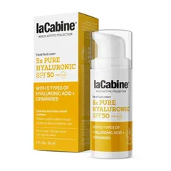 Kem Chống Nắng Dưỡng Ẩm laCabine Facial Fluid Cream 5x Pure Hyaluronic SPF50 - Bảo Vệ Da, Cấp Nước, Cho Làn Da Tươi Trẻ khỏe Mạnh