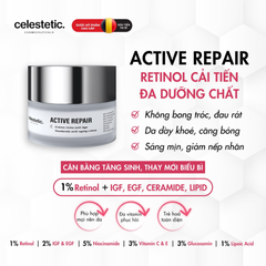 Kem Dưỡng Trẻ Hóa Da Celestetic Active Repair 50ml - Chứa 1% Retinol Giúp Da Tươi Trẻ, Căng Mịn - Dưỡng Ẩm và Tái Tạo Da hiệu quả