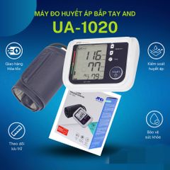 Máy Đo Huyết Áp Tự Động AND UA-1020 - Nhịp Tim, Kết Quả Chính Xác, Thiết Kế Thoải Mái, Phát Hiện Bất Thường, Phù Hợp Tất Cả Người Dùng