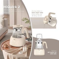 Máy Đun Nước Pha Sữa Fatzbaby HiQuick 2 - Bảng Điều Khiển Cảm Ứng, Dung Tích 1.3L, Chức Năng Hẹn Giờ, Giữ Ấm đến 48h