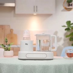Máy hâm, đun nước pha sữa Fatzbaby Multimax 9 FB9510HB - Công nghệ lắc sữa 360 độ, thiết kế nhỏ gọn, dung tích 1.2L, 5 mức cài đặt thời gian