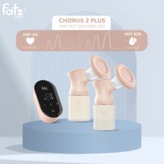 Máy Hút Sữa Điện Đôi Fatzbaby Chorus 2 Plus FB1184MX - 9 Cấp Độ Hút, Điều Khiển LED, Phễu Silicon Mềm Dẻo, An Toàn Cho Mẹ Và Bé