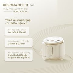 Máy Hút Sữa Điện Đôi Fatzbaby Resonance 11 Plus FB1230BT - Thiết Kế Êm Ái, Pin 2500mAh, Kích Thích Tiết Sữa Tối Ưu