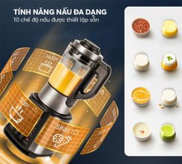 Máy Làm Sữa Hạt Đa Năng Elmich CBE-3902 - Công Suất 800W, Điều Khiển Cảm Ứng, Xay Sinh Tố, Nấu Cháo, Thiết Kế Hiện Đại, Dễ Vệ Sinh