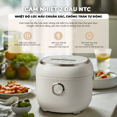 Nồi Cơm Điện Đa Năng Bear DFB-P30N5 3L - Nấu Cơm, Cháo, Súp, Hẹn Giờ, Bảng Điều Khiển Điện Tử, Tiện Lợi Cho Gia Đình