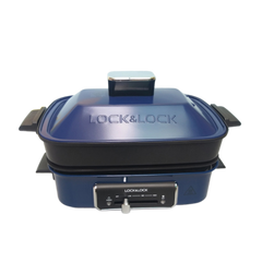 Nồi điện đa năng Lock&Lock EJG556 - Dung tích 2.5 lít, 3 chức năng hấp, nướng, nấu cho gia đình 2-4 người, chất liệu cao cấp, an toàn sử dụng