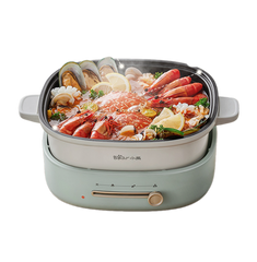 Nồi Lẩu Điện Đa Năng Bear DHG-D40F3 1500W Màu Xanh Mint - Thiết Kế Sang Trọng, Dung Tích Lớn 4 Lít, Dễ Dàng Vệ Sinh