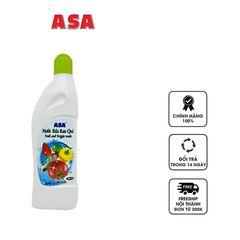 Nước Rửa Rau Quả ASA Fruit And Veggie Wash 600ml - Tẩy Sạch Bacteria và Hóa Chất Từ Thiên Nhiên, Giữ Tươi Nguyên Hương Vị Rau Củ Quả