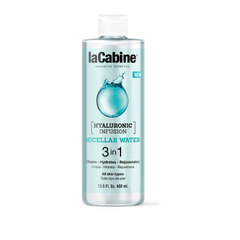 Nước tẩy trang 3in1 laCabine Hyaluronic Infusion - Làm sạch sâu, cấp ẩm và trẻ hóa da, công thức dịu nhẹ cho mọi loại da, 400ml.