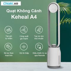 Quạt Không Cánh Tạo Ion Xiaomi Keheal A4 - Quạt Đứng Tiết Kiệm Năng Lượng, Lọc Không Khí, Thiết Kế Sang Trọng cho Gia Đình