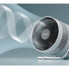 Quạt Tích Điện Để Bàn Oidire ODI-MF10A - Thiết Kế Hình Lá Quạt, 3 Chế Độ Gió, Âm Thanh Nhẹ Nhàng, Phù Hợp Cho Văn Phòng và Gia Đình