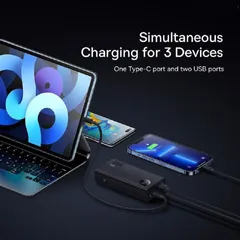 Sạc Dự Phòng Baseus Adaman2 10000mAh Sạc Nhanh 30W Với Màn Hình Digital - Phụ Kiện Điện Tử Đáng Tin Cậy Cho Laptop & Điện Thoại