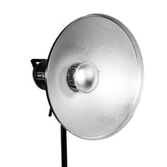 Tản sáng Beauty Dish QZ-55 Silver/White - Thiết bị ánh sáng đa chiều cho chụp ảnh chân dung và studio chất lượng cao