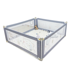 Thanh Chắn Giường Họa Tiết Gấu Umoo UM-0815 - Khung Kim Loại Chắc Chắn, Dễ Dàng Lắp Đặt, Bảo Vệ An Toàn Cho Bé