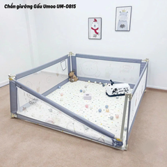 Thanh Chắn Giường Họa Tiết Gấu Umoo UM-0815 - Khung Kim Loại Chắc Chắn, Dễ Dàng Lắp Đặt, Bảo Vệ An Toàn Cho Bé