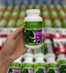 (Xách tay) Viên Uống Ginkgo Biloba 120mg Trunature Mỹ - Hỗ Trợ Bổ Não, bổ sung Trí Nhớ, Giảm Căng Thẳng - 340 Viên
