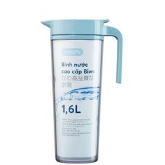 Bình đựng nước nhựa nguyên sinh Inochi Biwa 1.2L - Chống tràn, chịu nhiệt - Đồ gia dụng tiện ích nhà bếp