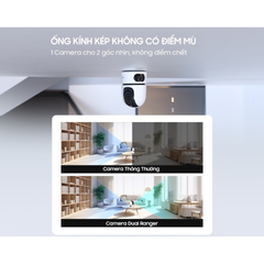 Camera Wifi 2 ống kính Imou Ranger Dual 6MP IPC-S2XP-6M0WED - Quay 360 độ, Hồng ngoại, Đàm thoại 2 chiều, Giám sát thông minh tại nhà