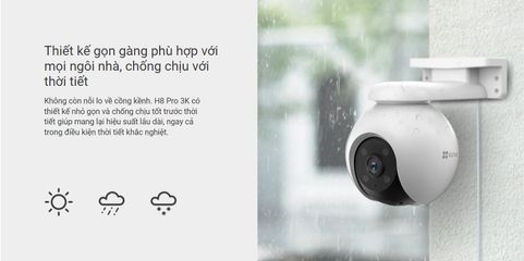 Camera WiFi 360 Độ 3K 5MP Ezviz H8 Pro - Camera Quan Sát Chống Trộm Tích Hợp Cảnh Báo Chuyển Động Siêu Sắc Nét