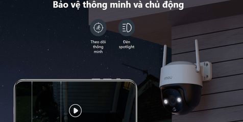 Camera Wifi Ngoài Trời IP Imou IPC-S21FP 2MP - Chất Lượng Hình Ảnh HD, Độ Bảo Vệ IP66, Tích Hợp Đèn Chiếu An Ninh