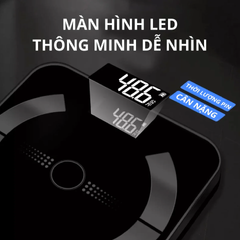 Cân điện tử Bluetooth Kachi MK223 - Phân tích chỉ số cơ thể, BMI, mỡ, nước, cơ nặng - Thiết kế hiện đại, dễ sử dụng, kết nối với smartphone