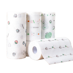 Cuộn khăn giấy lau bếp đa năng tái sử dụng - Giấy thấm hút nước, mềm mại, dễ giặt, tiện lợi cho mọi nhu cầu vệ sinh bếp.