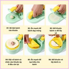 Dụng cụ ép vỏ bánh, khuôn làm bánh bao, há cảo 3in1 - Đồ bếp tiện lợi cho món ăn gia đình ngon miệng và hấp dẫn