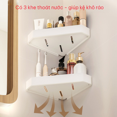Kệ Góc Nhôm Không Gỉ Dán Tường Hobby Home Decor KG4 - Thiết Kế Sang Trọng, Tiết Kiệm Không Gian Cho Nhà Bếp, Phòng Tắm